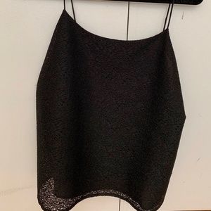 Black Theory strappy lace tank